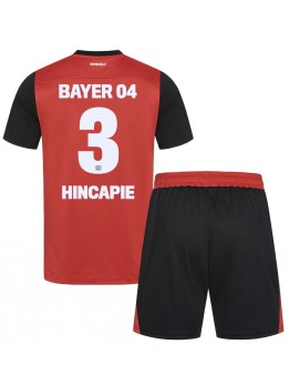 Bayer Leverkusen Piero Hincapie #3 Replika Hemmakläder Barn 2024-25 Kortärmad (+ byxor)